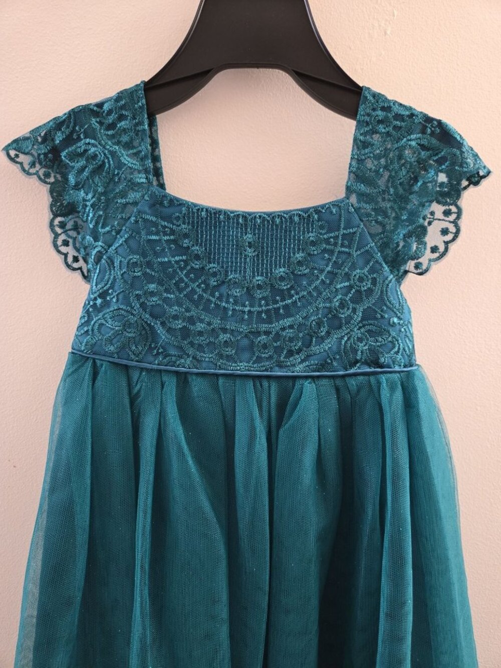 NWT Kensie Girl Teal Green Midi Dress - Size 4 - Picture 8 of 8